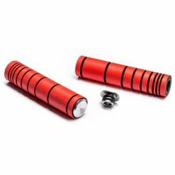 HANDTAG ABSOLUTEBLACK Dual Density MTB Silicone Fluo Red