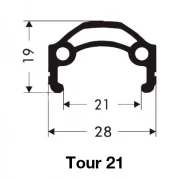 Skeppshult Framhjul 27,5 (584-21) - Yak Disc 32 Håls IS 6 Bult