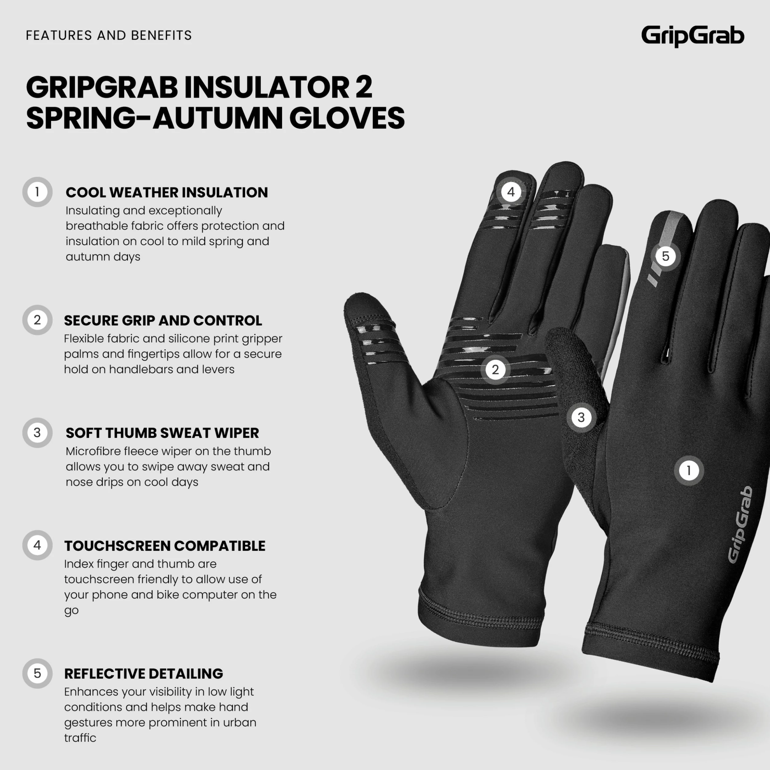 GRIPGRAB Insulator 2 Midseason Gloves 2 GRIPGRAB Insulator 2 Midseason Gloves - Bild 2