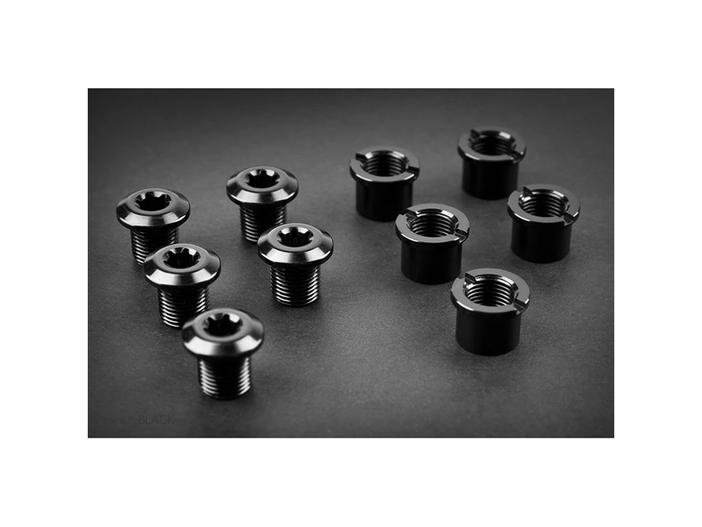 Drevbultar ABSOLUTEBLACK 5-Bolt Road 5x Short Bolts + Nuts 1 Drevbultar ABSOLUTEBLACK 5-Bolt Road 5x Short Bolts + Nuts