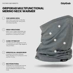 Halsvärmare GRIPGRAB Merino Onesize Grå -Cyklar Sales Shop f4696f0c 2c0c 459a 94c3 554805539f0e