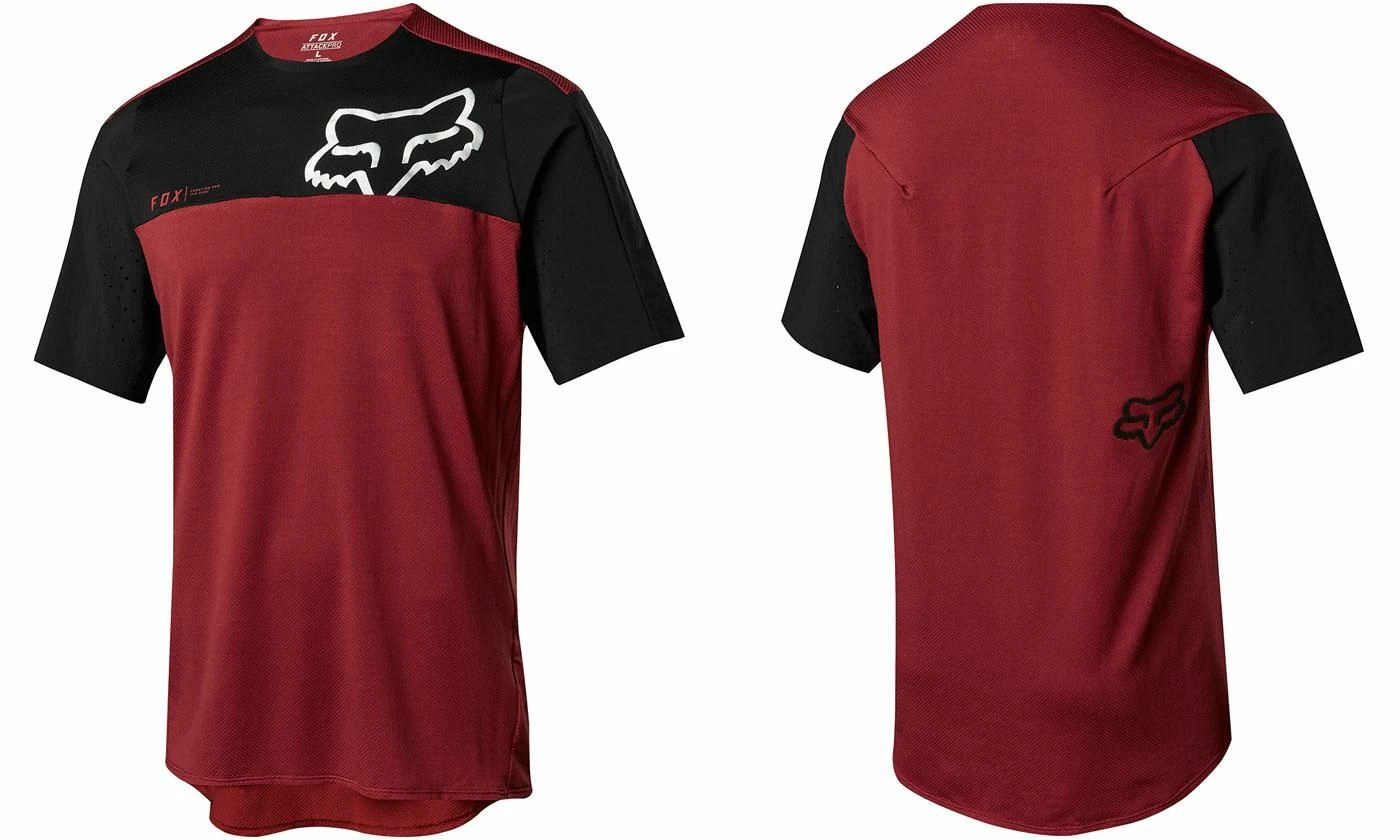 FOX Attack Pro SS MTB Cykeltröja Röd/svart 1 FOX Attack Pro SS MTB Cykeltröja Röd/svart