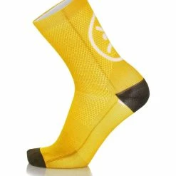 Mb Wear MB Socks Smile Cykelstrumpor Gul