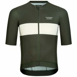 Pas Normal Studios Solitude Cykeltröja Dark Olive Stripe