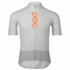 POC Essential Road Logo Jersey Cykeltröja White/Granit Grey
