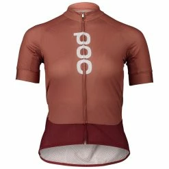 POC Essential Road Womens Logo Jersey Damtröja Garnet Red