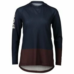 POC Womens MTB Pure LS Jersey Damtröja Navy/Brown