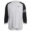 Rapha Trail 3/4 Sleeve Jersey Cykeltröja Light Grey/Black