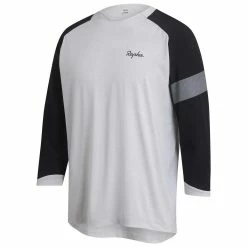 Rapha Trail 3/4 Sleeve Jersey Cykeltröja Light Grey/Black 5 Rapha Trail 3/4 Sleeve Jersey Cykeltröja Light Grey/Black -Cyklar Sales Shop rapha trail 34 sleeve jersey cykeltroja light greyblack f53291 1