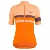 Rapha Women Brevet Jersey Cykeltröja Dam Peach/Orange/Wine