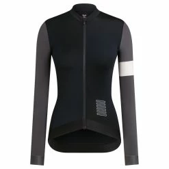 Rapha Women Pro Team LS Jersey Cykeltröja Black Carbon Grey